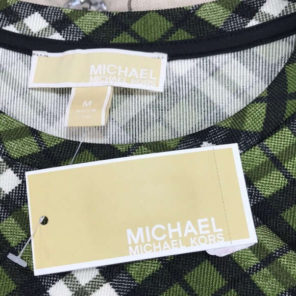 🎁 MICHAEL Michael Kors Plaid Long-Sleeve Top - Picture 4 of 6